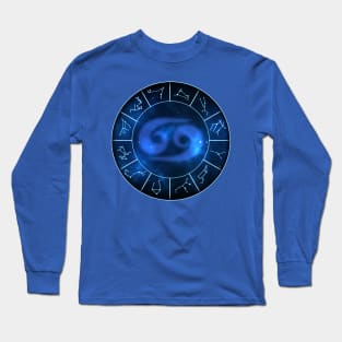 Cancer Zodiac Symbol Long Sleeve T-Shirt